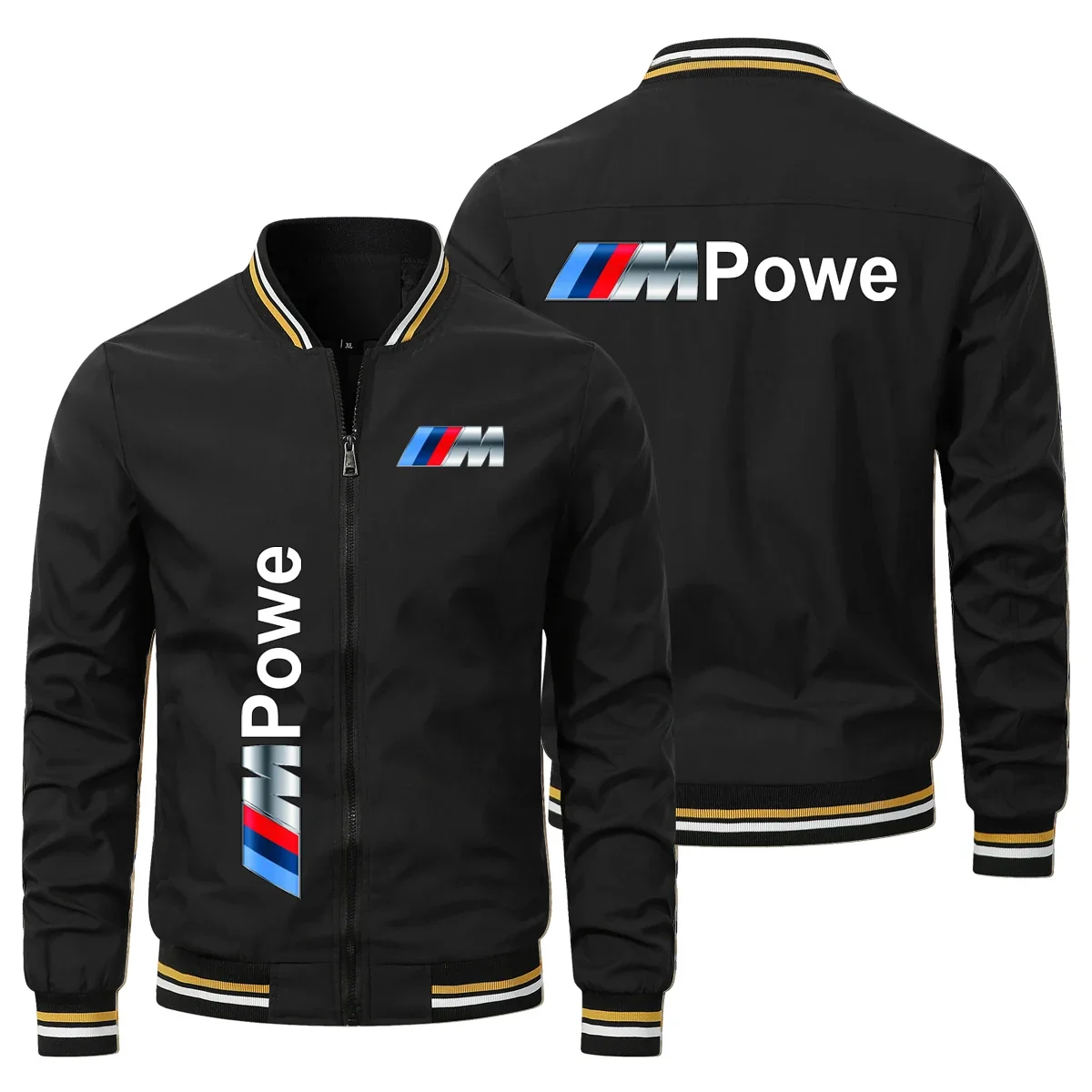 

2025 New Fashion Zipper Jacket Motorcycle Racing Suit 2D BMW Print Handsome Outdoor Top Spring and Autumn BMW Men's Jacket