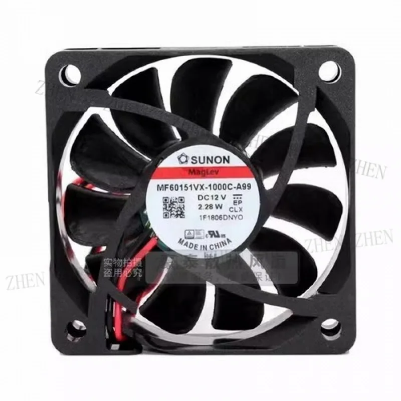 

Y ДЛЯ SUNON MF60151VX-1000C-A99 6015 DC 12 В 2,28 Вт 6 см 2-проводной бесшумный охлаждающий вентилятор