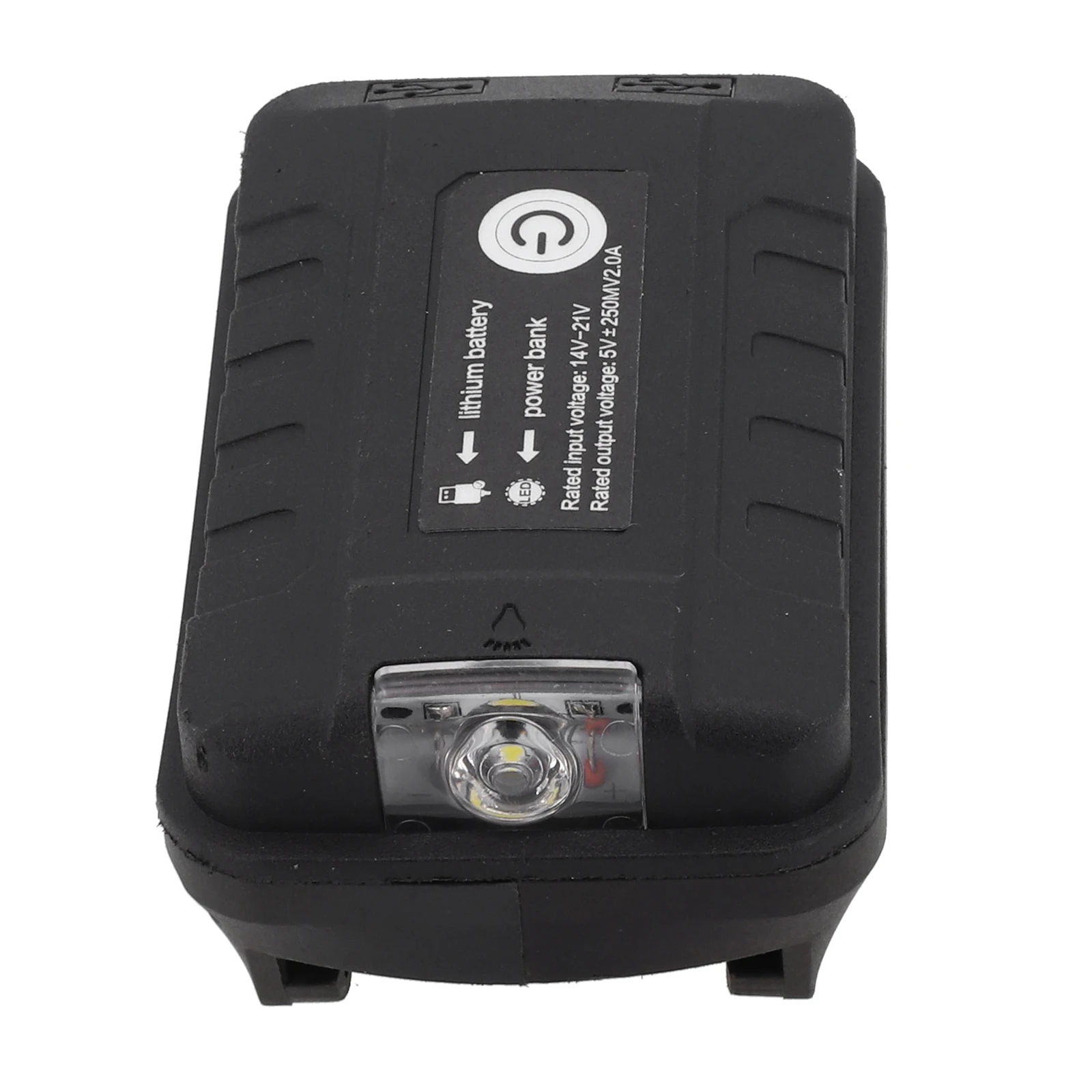 

20V Battery Adapter Dual USB Adapter Anti-slip Design Convenient Charging Lightweight Material USB Charging Ports