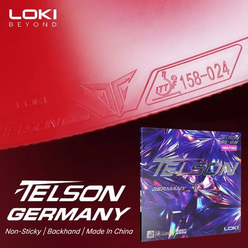 

LOKI TELSON GERMANY Table Tennis Rubber Non-Sticky Ping Pong Rubber Top Sheet with Pre-tuned Kunlun Sponge