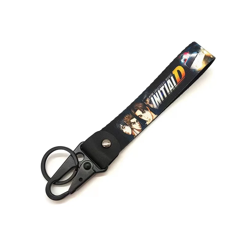 Car Styling Initial D Fujiwara Tofu Shop Badge Car Keychain Lanyard For Mitsubishi Toyota AE86 Honda Civic JDM Auto Accessories