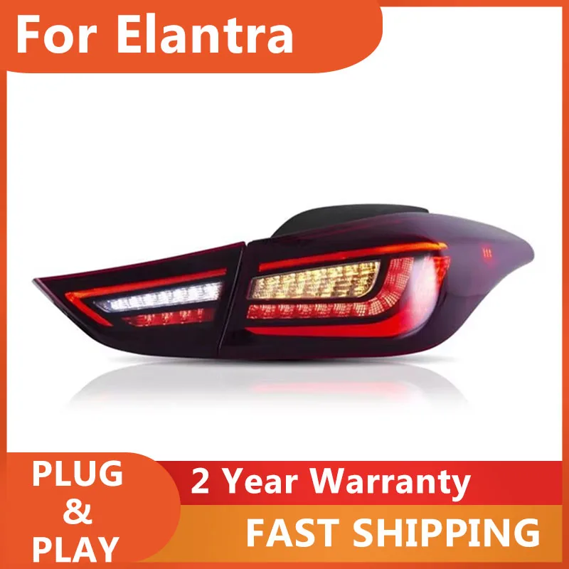 

KOWELL Car Styling for Hyundai Elantra Tail Lights New Elantra MD Rear DRL Fog Brake Reversing Turn Signal