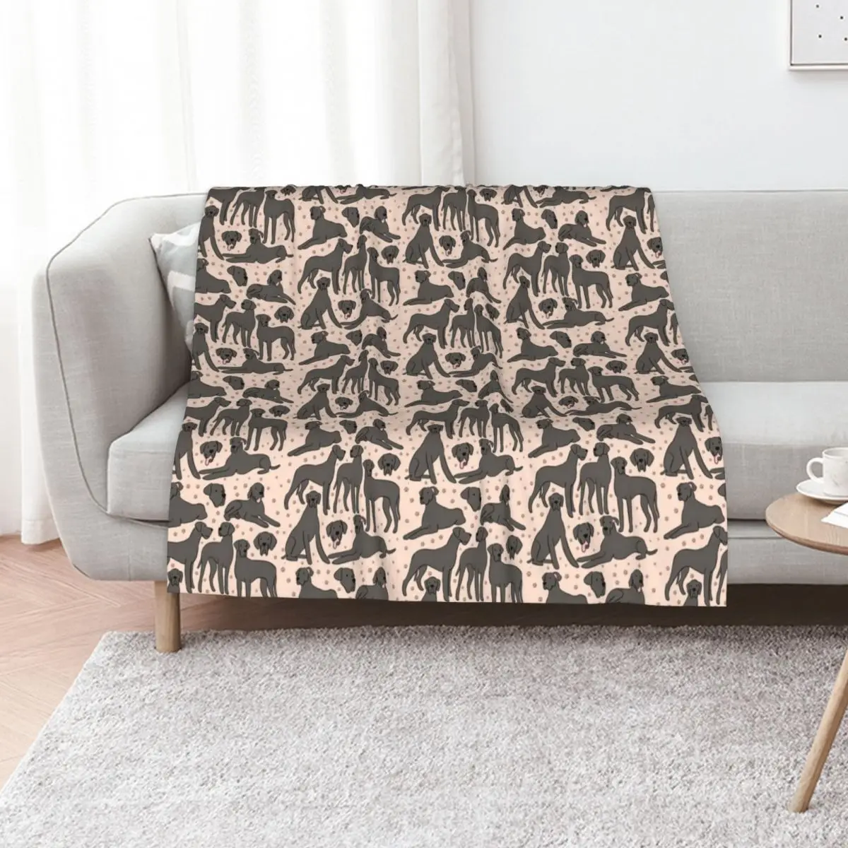 

Great Dane pattern Throw Blanket Soft Plaid bed plaid Soft Big Baby Blankets