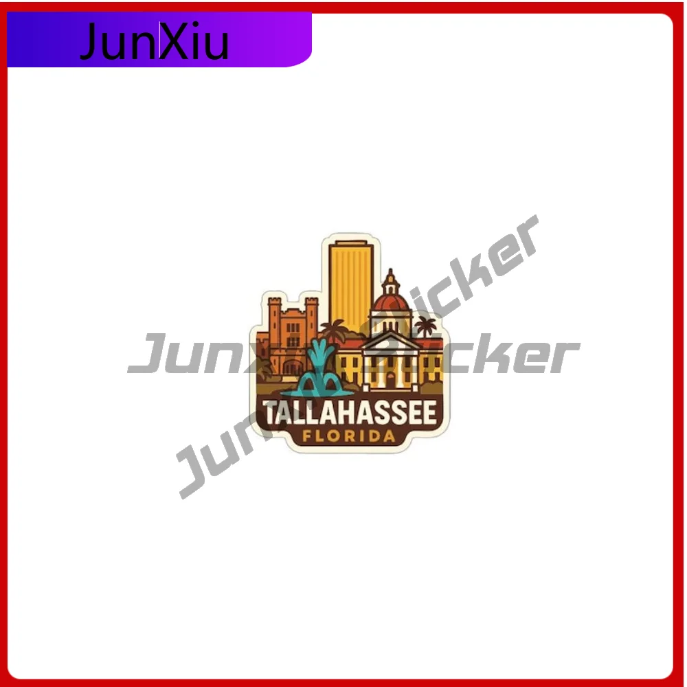

Tallahassee Florida Vacation Sticker Vinyl Decoration Decal Personalized Pvc Boat Accessories Glass Waterproof Decals Suv Bodyw
