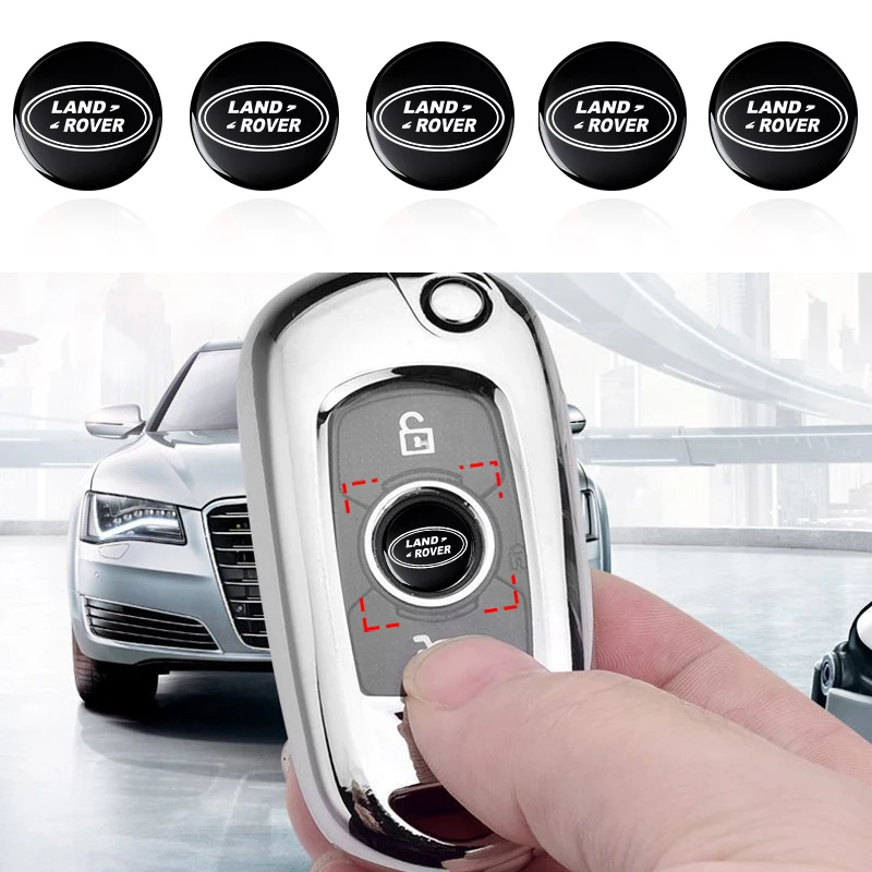 Voor Land Rover Freelander 2 L2 Lf Discovery 3 4 L319 L462 Range Rover Auto Goederen 14Mm Remote Auto Key Stickers Embleem Accessoires