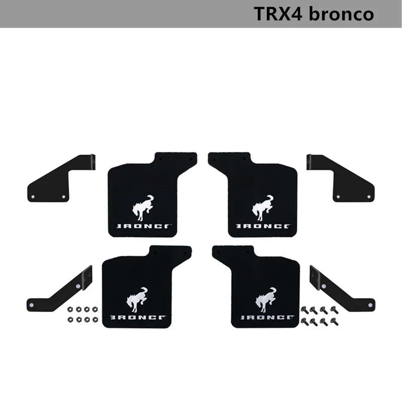 

For 1/10 Rc Climbing Car Trax Trx-4 Bronco 92076-4 82046-4 Metal Rubber Mudguard