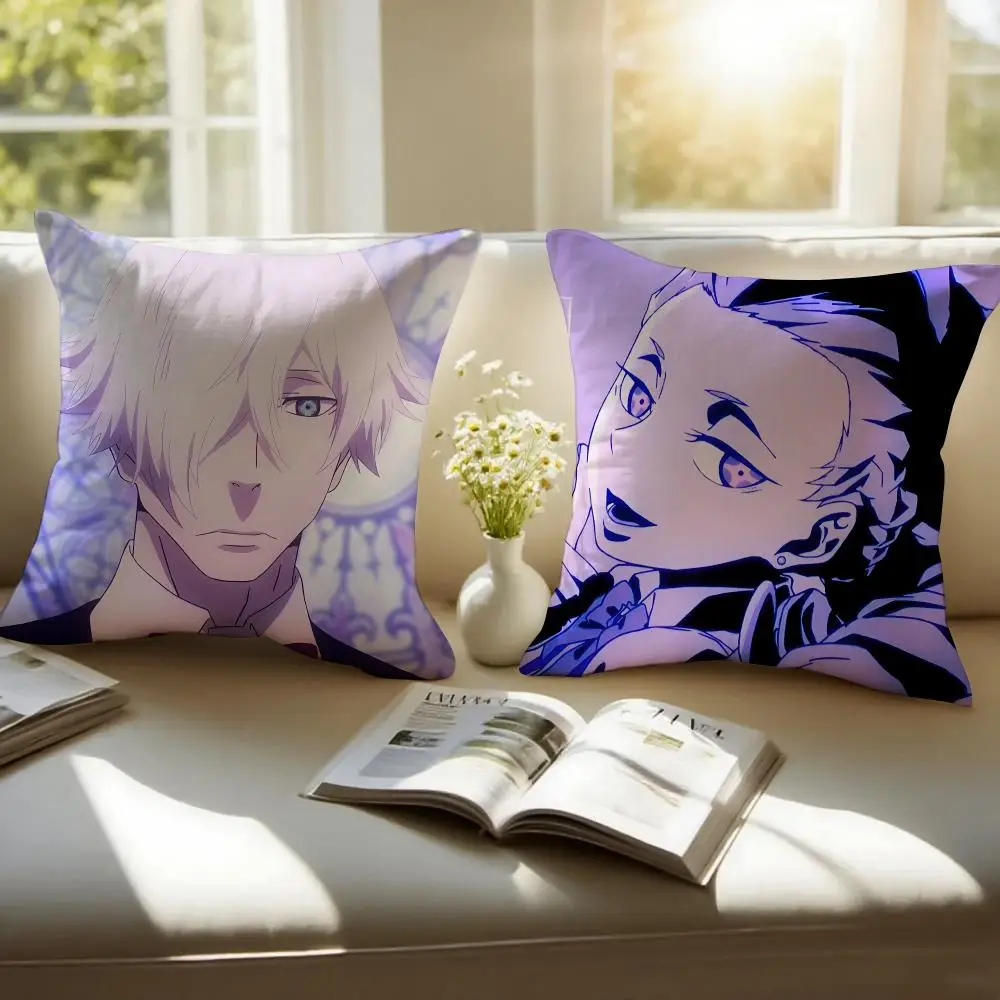 Death P-parade Anime Cushion Cover Cushion Cover Soft & Easy-Wash Pillow Case – Versatile For Couch, Bed, Travel And Office