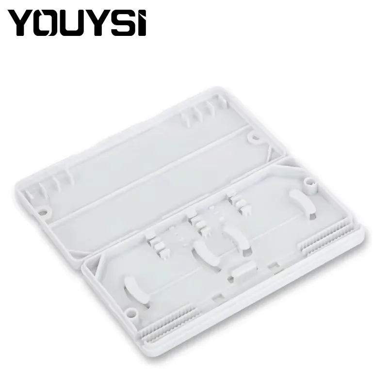 YOUYSI 10PCS/bag 2Core FTTH Fiber Optic Termination Box Ftth Box 2 In 2 out Fiber Optic Protection Box Fiber optic covered wire