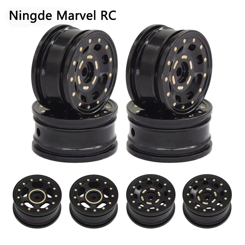 

4PCS 0.7 Inch Brass Wheel Upgrade for 1/30 Axial SCX30 Scale Ford Bronco 4X4 and Jeep Wrangler JLU RC Trucks