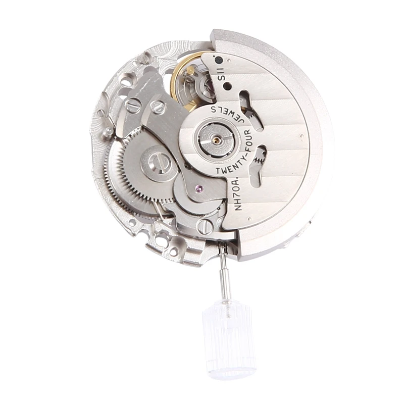 Japan NH70/NH70A Hollow Automatic Watch Movement 21600 BPH 24 Jewels High Accuracy Fit For Mechanical Watches