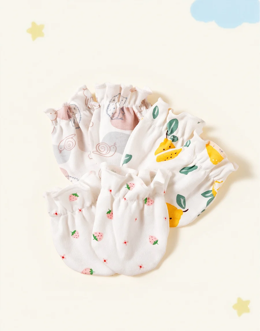 3 أزواج من قفازات الأطفال المض - مراجعة Baby Mittens Scratch وسعره