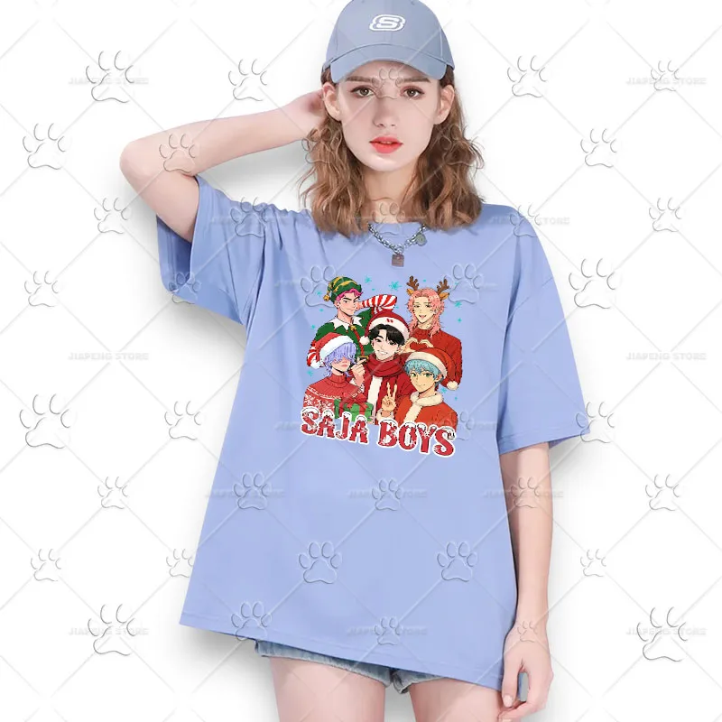 KPop شيطان الصيادين الحديد على بقع نقل الحرارة للملابس عيد الميلاد نقل الحراري زين ساجا الأولاد ملصق ديكور هدية