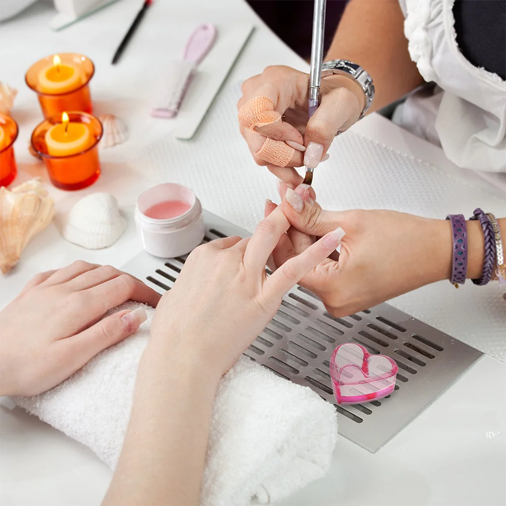 

2Pcs Nail Art Tool Transparent Glass Brush Cup Lidless Crystal Cup for Acrylic Nails Nail Salon Home Use Dish for Acrylic Nails