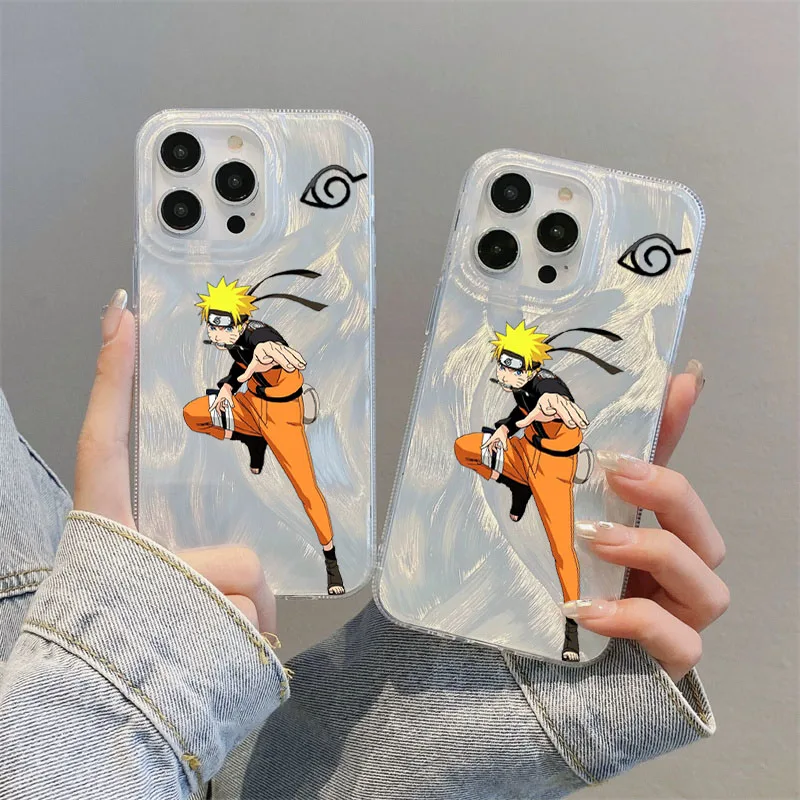 

Naruto cartoon characters Phone Case For iPhone 16 15 14 13 12 11 Pro Max X XR XS 13 7 8 Plus 16E SE 2022 14 Pro Fundas Cases