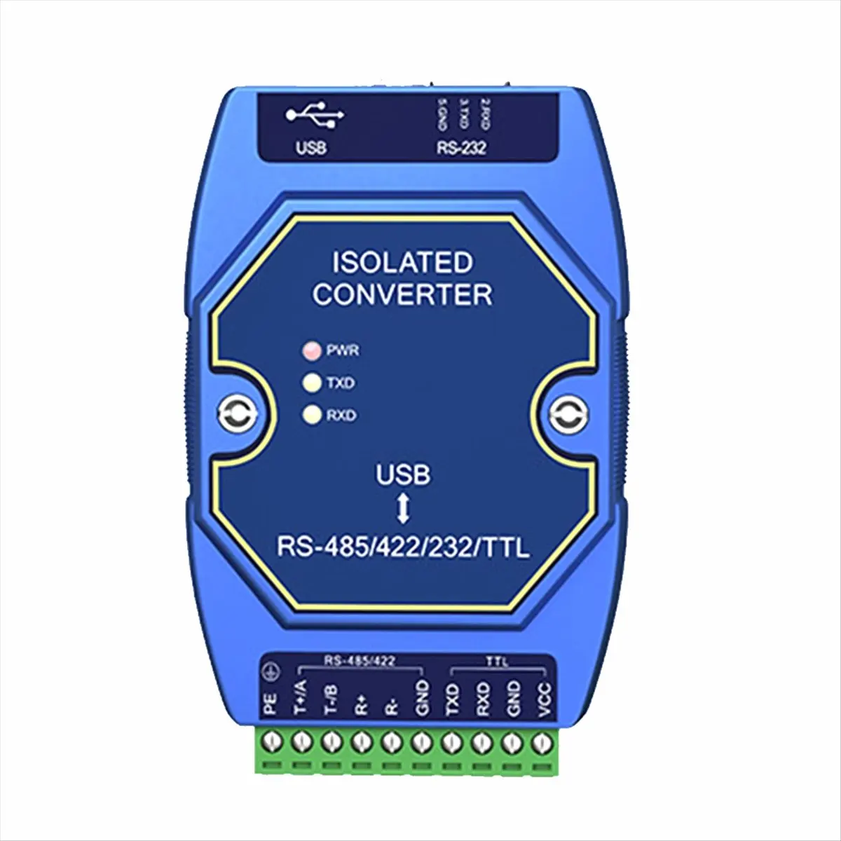 Promotion USB to RS485 RS422 RS232 TTL Industrial Converter CDSENET E810-U15C CH340 Power Signal Isolation Type-C 3.5V/5V TTL