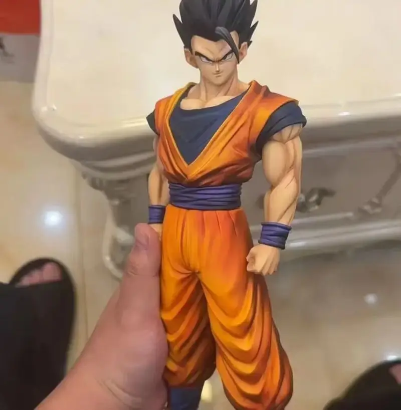 New 30cm Hy Studio Son Goku Base Form Dragon Ball Z Action Figure - Black Hair Orange Gi Scale  Articulated Pvc Collectible Toy view 3