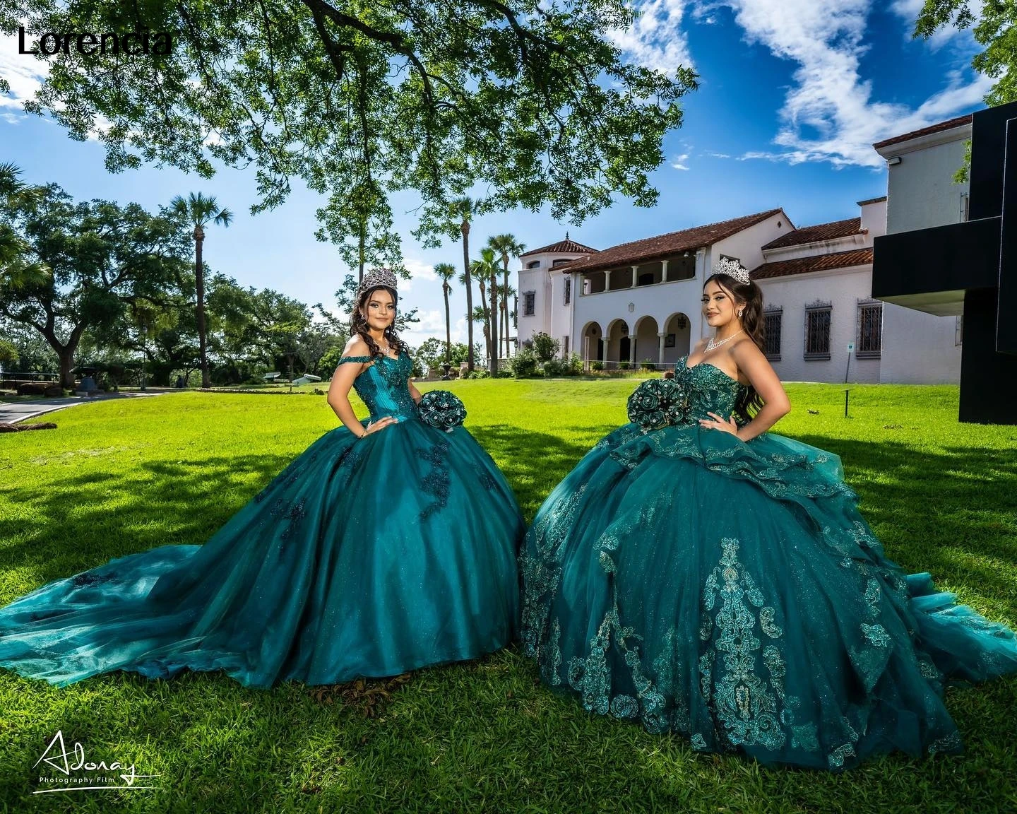 Lorencia 2024 Smaragdgroene Quinceanera Jurk Baljurk Kanten Applique Gelaagde Gelaagde Korset Sweet 16 Vestidos De 15 Años Yqd864