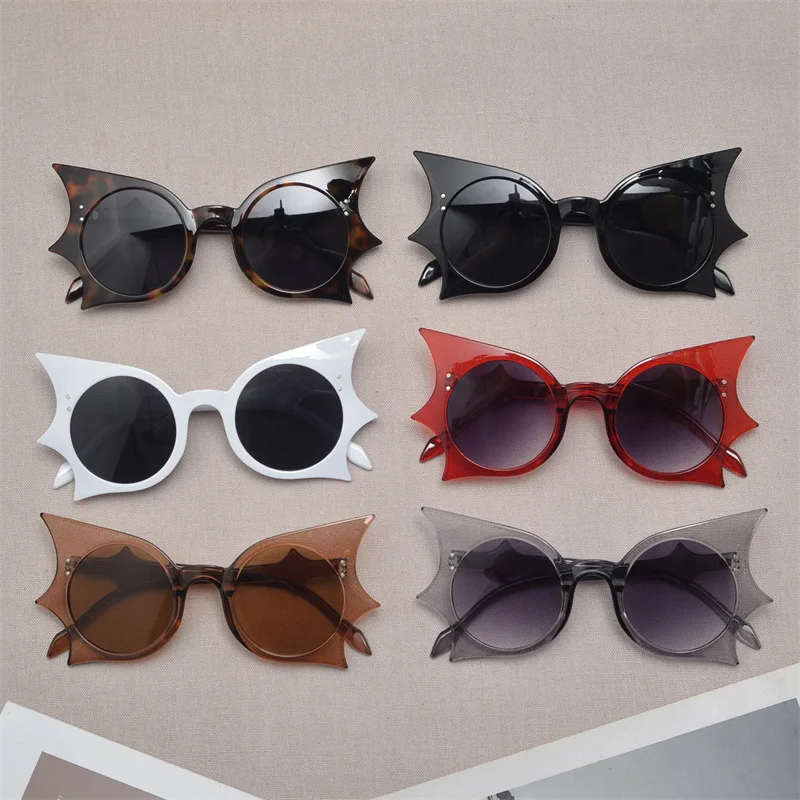 1PC Halloween Fledermaus Hip Hop Lustige Sonnenbrille Neue Sonnenbrille Nachtclub Disco Sonnenbrille – Detail 3