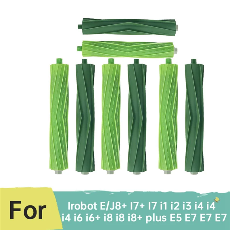 Juego de LITE-4 de cepillos de rodillo de goma para Irobot E & I & J Series J8 + I7 + I1 I2 I3 I4 I6 I6 + I8 I8 + Plus E5 E6 E7 Accesorios