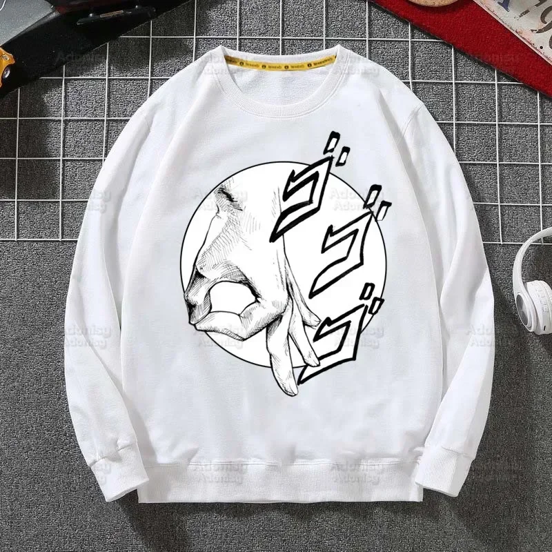 Anime japonés Jojo Bizarre Adventure Jotaro Star Sudadera con capucha otoño Hip Hop hombres pulóver sudaderas con capucha para hombre