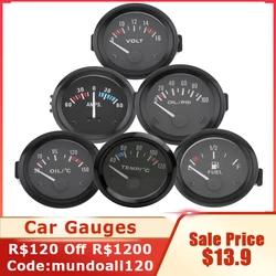 Car Ammeter Voltmeter  Universal  12V 60-0-60 AMP Ammeter Gauge Volt Meter 2