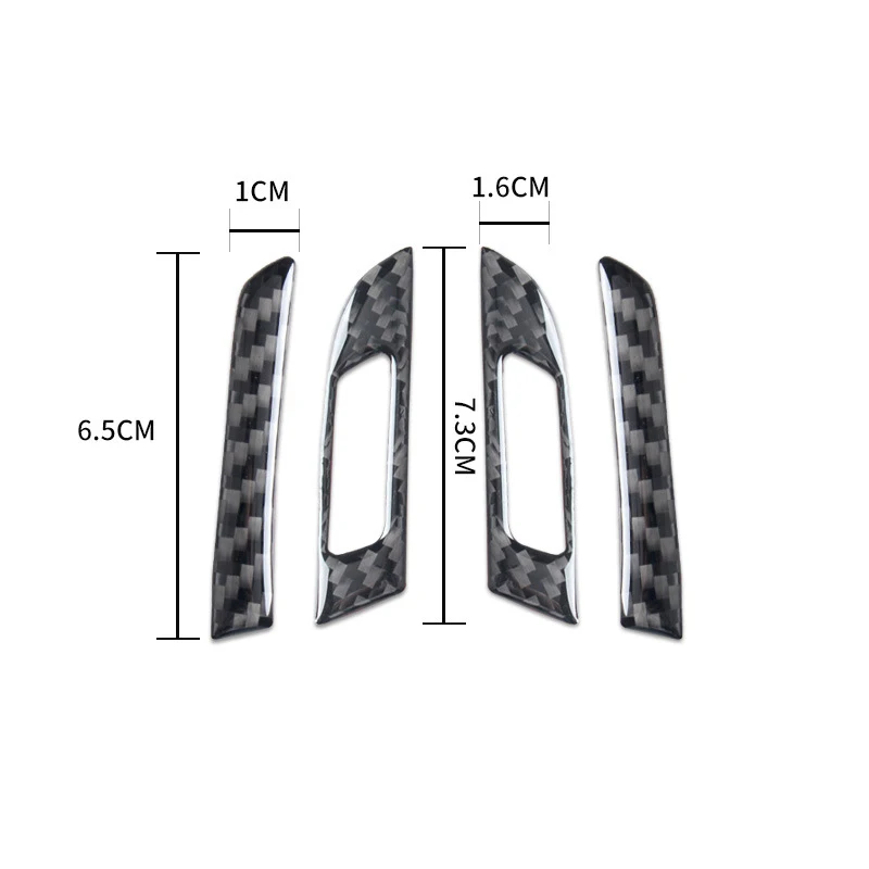 รถยนต์สําหรับ BMW 3 Series F30 คาร์บอนไฟเบอร์ภายในรถด้านหน้า Air Outlet Roller ตกแต่งรถสติกเกอร์อุปกรณ์เสริมอัตโนมัติ