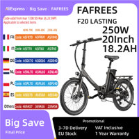 Fafrees F20 Lasting Electric Bike 250W Motor 36V 18.2Ah Battery 20*1.95 inch Tires City E-Bike 25km/h Max Speed 160km Max Range