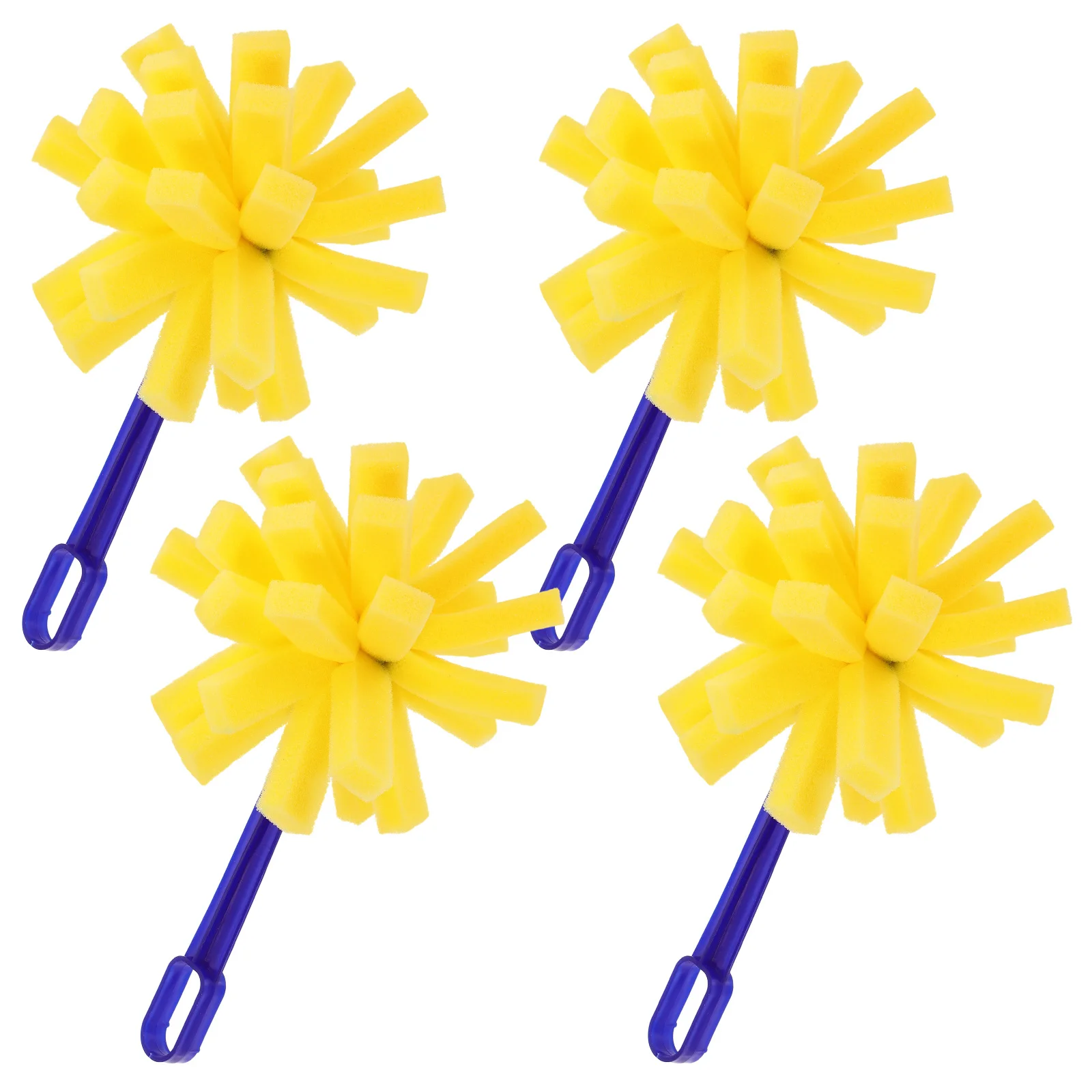 

4Pcs Foam Paint Brushes Sponge Heads for Smooth Painting Crafting DIY Projects Acrylic Staining Varnish Art Supplies