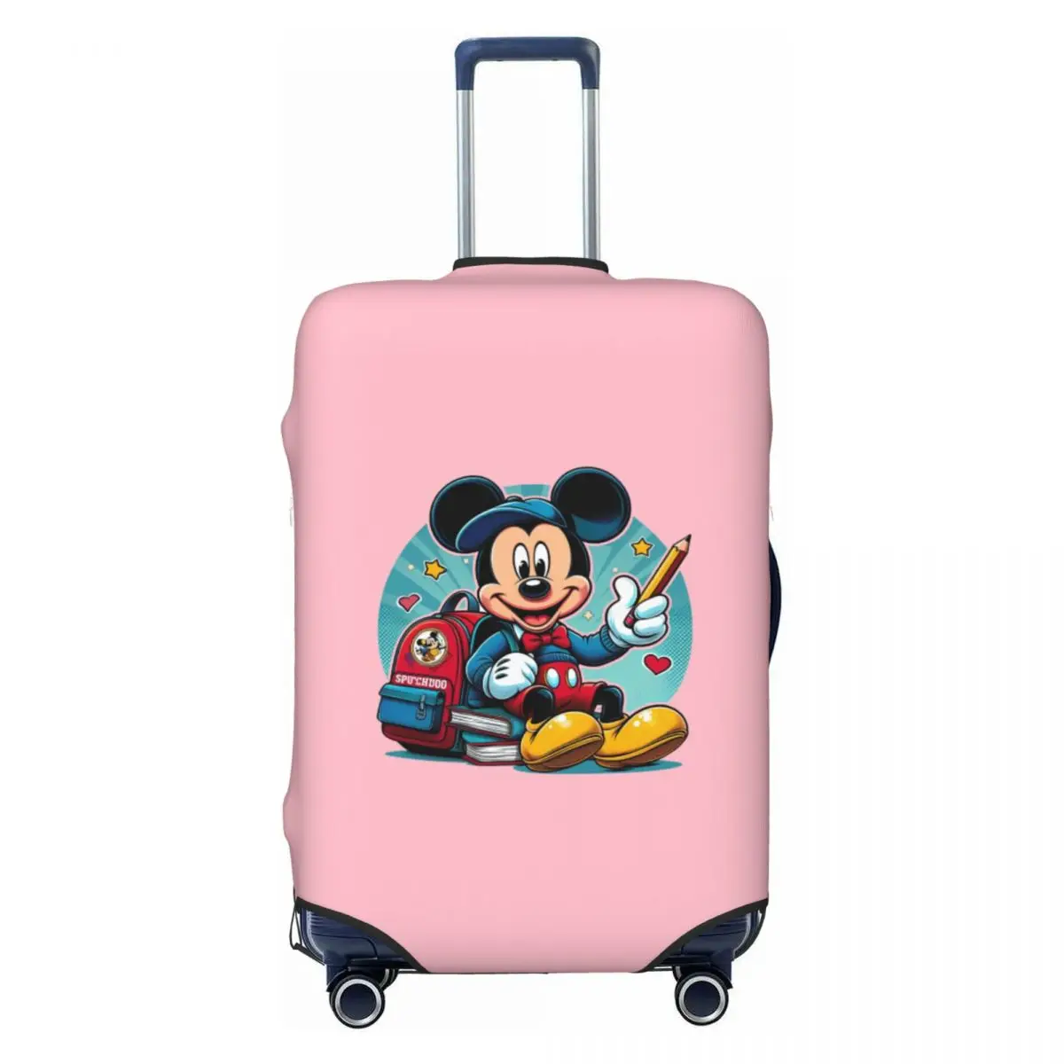

Custom Mickey Mouse Student Luggage Cover Protector Cute Travel Suitcase Protective Cover for 18-32 Inch