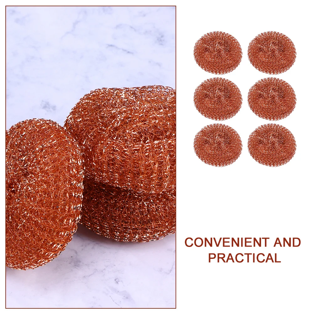 

6 Pcs Soldering Tip Cleaner High Temp Copper Ball Efficient Tool Non Oxidation Cleaning Wire Practical Cleaner for Solder Irons