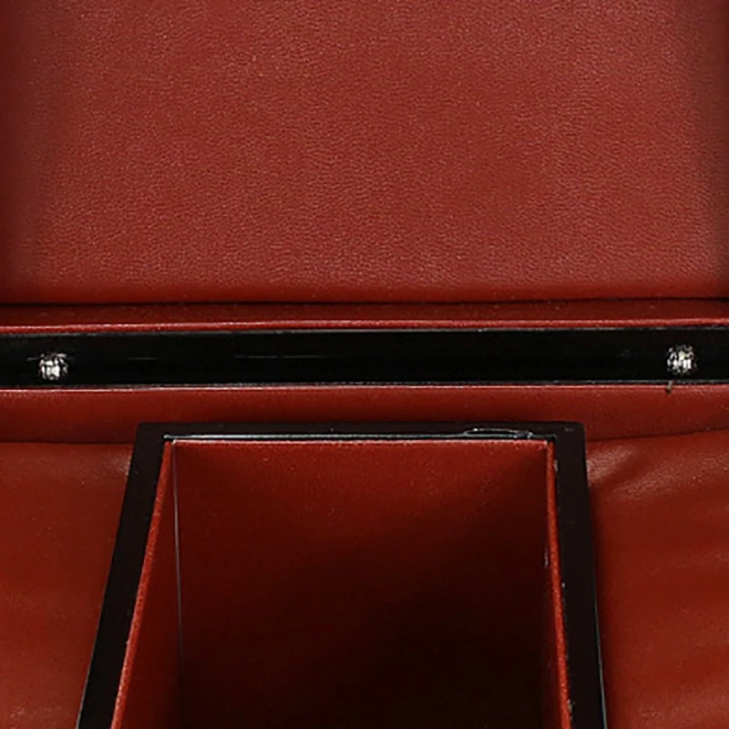 A69G-Black Caixa de exibição de vitrine de armazenamento de relógio de joias de madeira com slot único