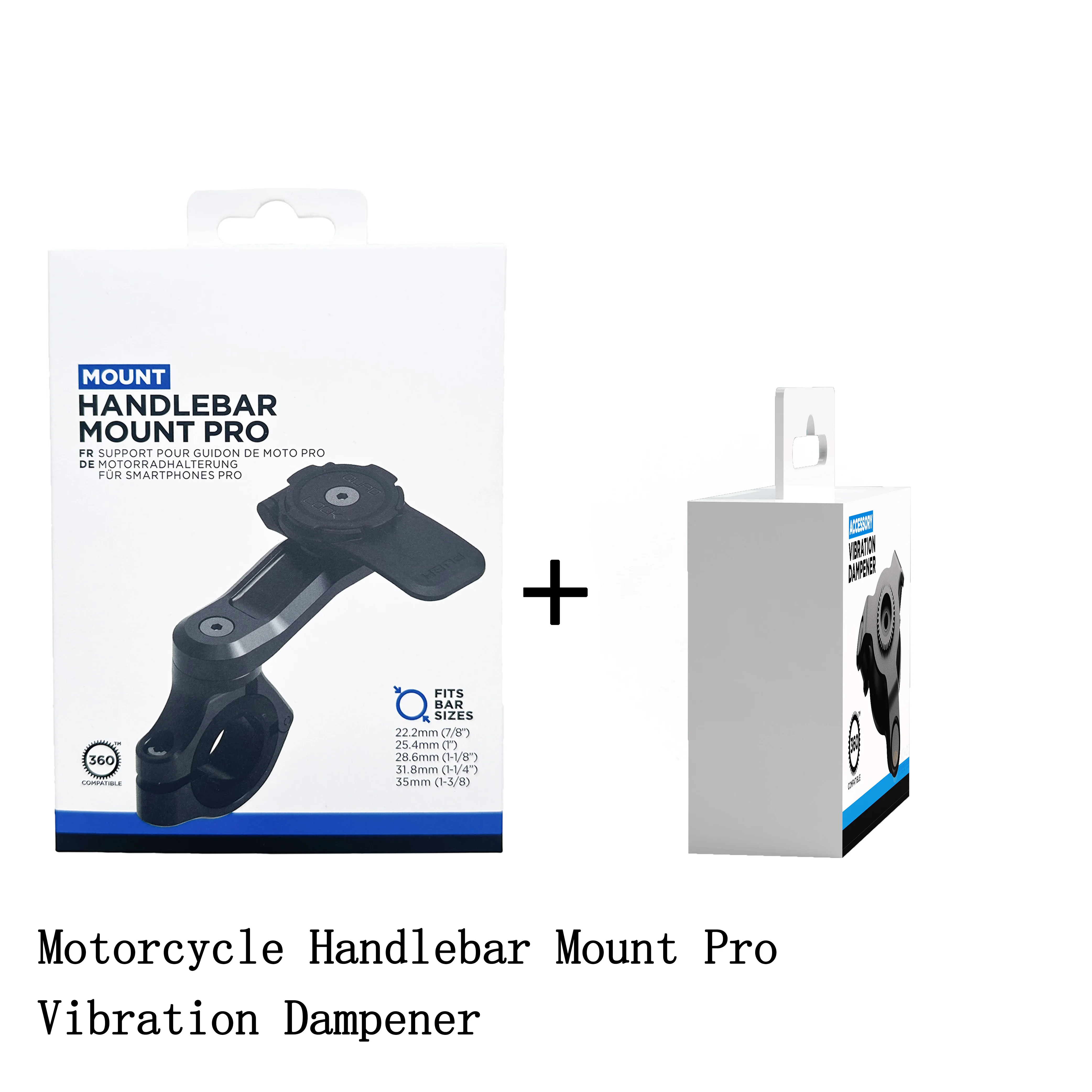 

Motorcycle Phone Mount Kit-Motorcycle Handlebar Mount PRO+Vibration Dampener