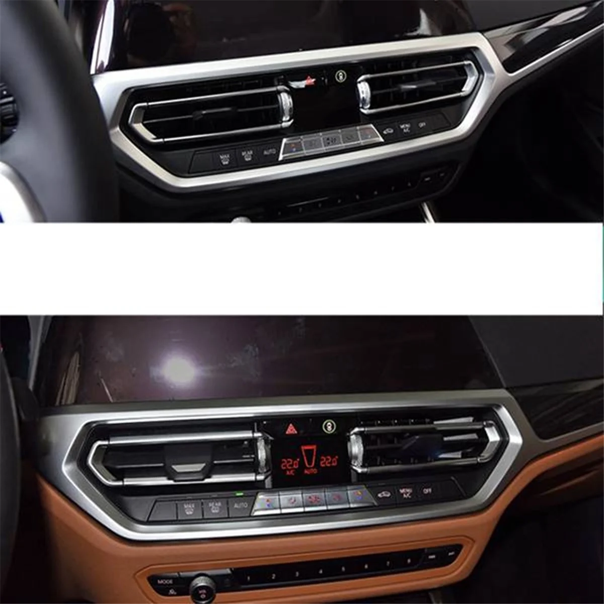 Right Front Middle AC Air Vent Outlet Grille Trim Frame Panel Cover for BMW 3 Series G20 G28 2019-2022 Z4 G29