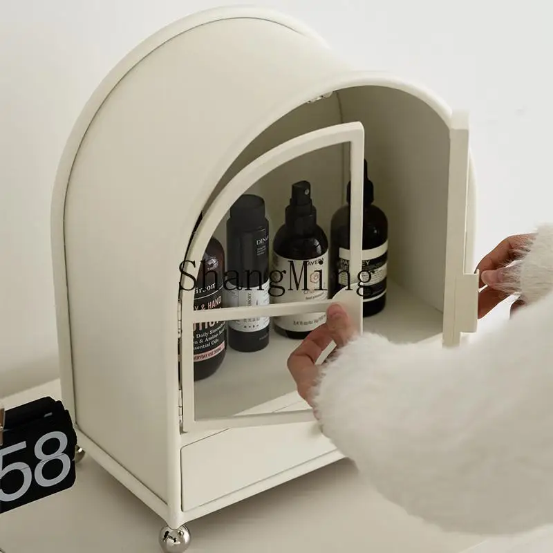 

SM new wrought iron desktop storage box small iron cabinet simple cosmetic storage cabinet locker