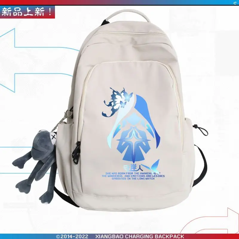 Mingchao Game Peripheral Character Shoreman Collaboration Backpack Unisex Large Capacity Travel Bag Trendy JL Anime