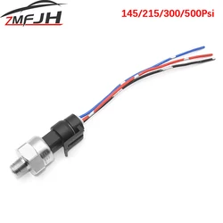 1/8NPT Oil Fuel Air Pressure Sensor 145Psi 215Psi 300Psi 500Psi Oil Press Sensor Tansmitter Pressure Transducer Stainless Steel