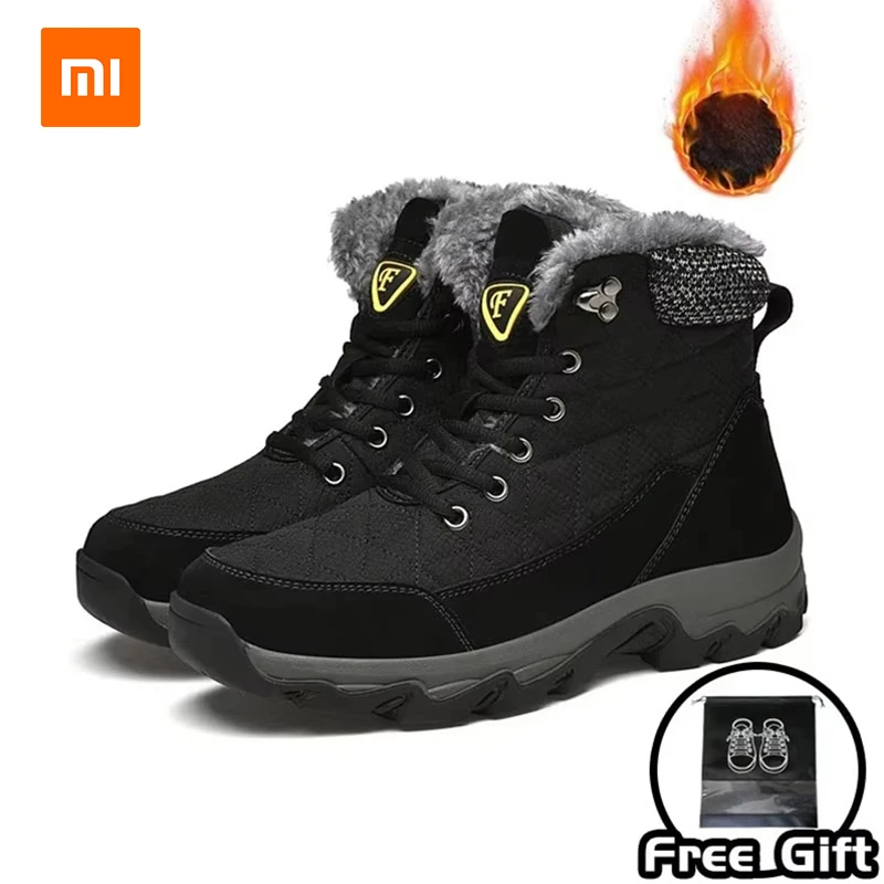 

Xiaomi Casual Sneakers for Men Shoes Winter Large Size 38-47 Keep Warm Snow Boots Plush Ankle Tactical Shoes for Men Sale