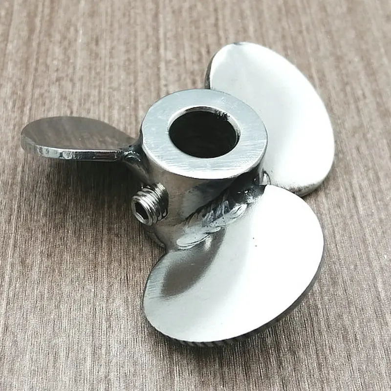 

1pcs Stainless Steel Impeller type disperse agitating paddle,Lab Screwing Three-blade stirring Paddle DIA60mm to 200mm