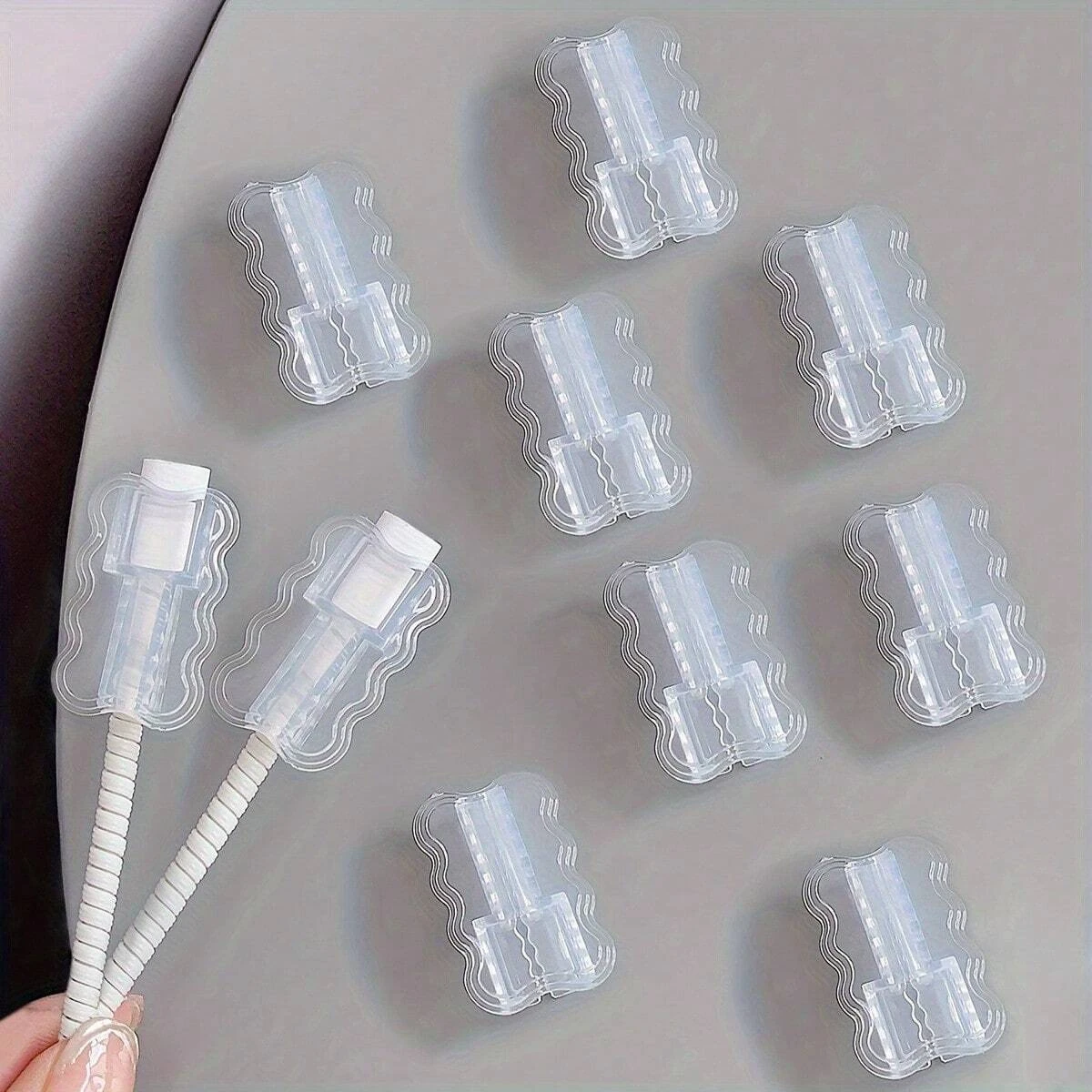 5/10/20/30Pcs Transparent Data Cable Protector Sleeves Anti-Breakage Cord Saver Flexible Management Cover for Android & iPhone