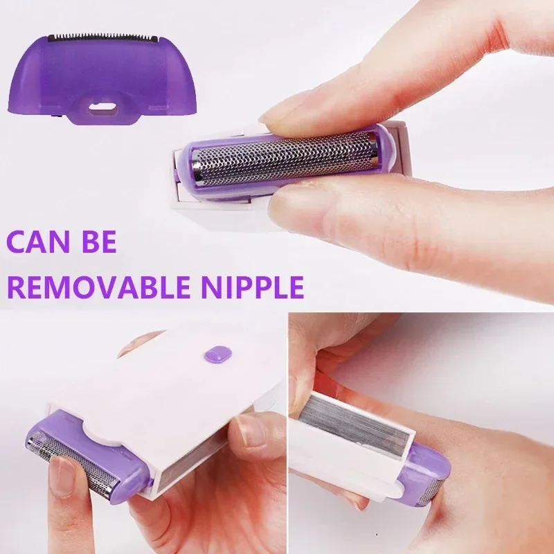 Women's Epilator Painless 2 IN 1 Hair Remover Epilator Body Face Leg Bikini Shaver Hair Removal Hair Trimmer Shaving Device view 4