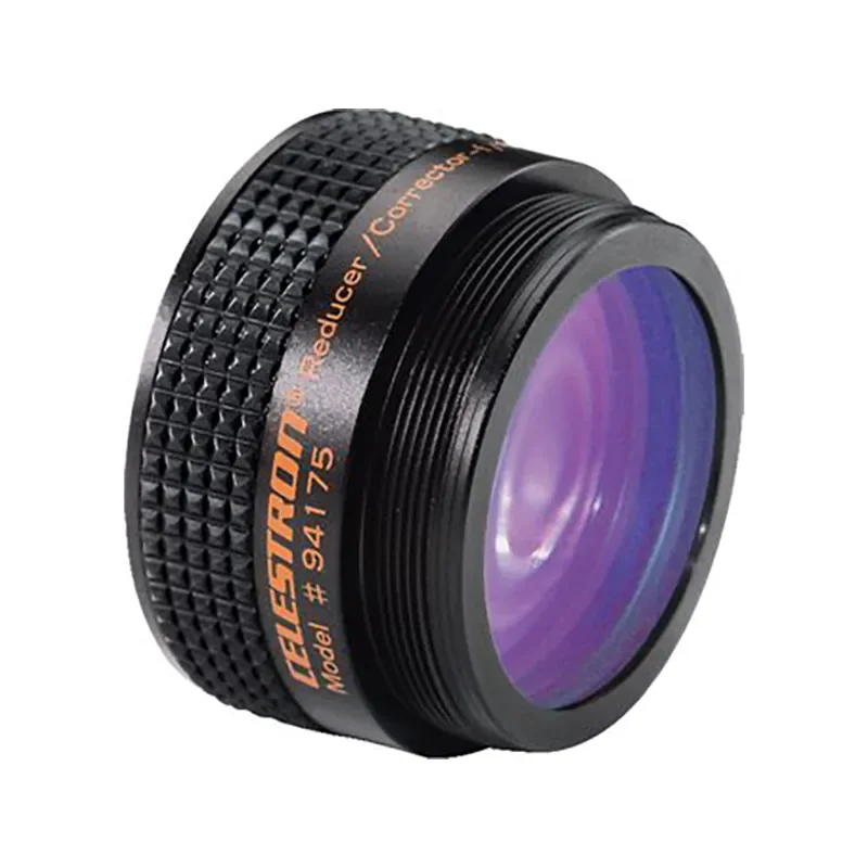 Celestron F6.3 Reducer and Corrector Lens, Astronomical Telescope Accessories, 1.25 Inch Multi-Coated Reduced Focus Plan Lens,