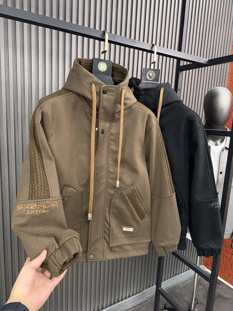 

Pampa & SVIP Роскошное мужское пальто на подкладке Fce Thi Warmth, осенне-зимнее модное удобное повседневное пальто с капюшоном