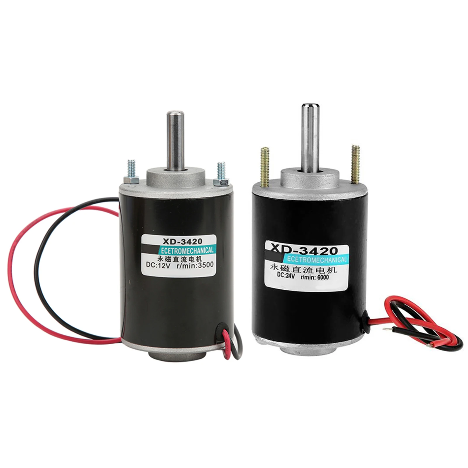 Permanent Magnet DC Motor, XD‑3420 12/24V 30W Permanent Magnet DC Motor High Speed CW/CCW