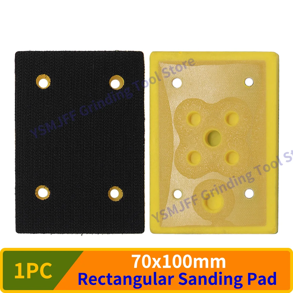 

1PC Pneumatic Rectangular Sanding Pad 70*100mm Hook and Loop Sander Backing Pad,Pneumatic Abrasive tools for Woodworking Sanding