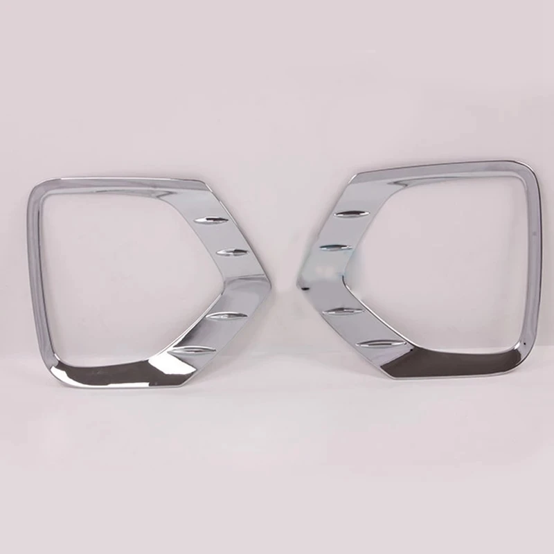 

L37A-для Hyundai Santa Fe 2019, ABS, хромированная передняя противотуманная фара, крышка противотуманной фары, накладка на рамку, наклейка, внешние аксессуары