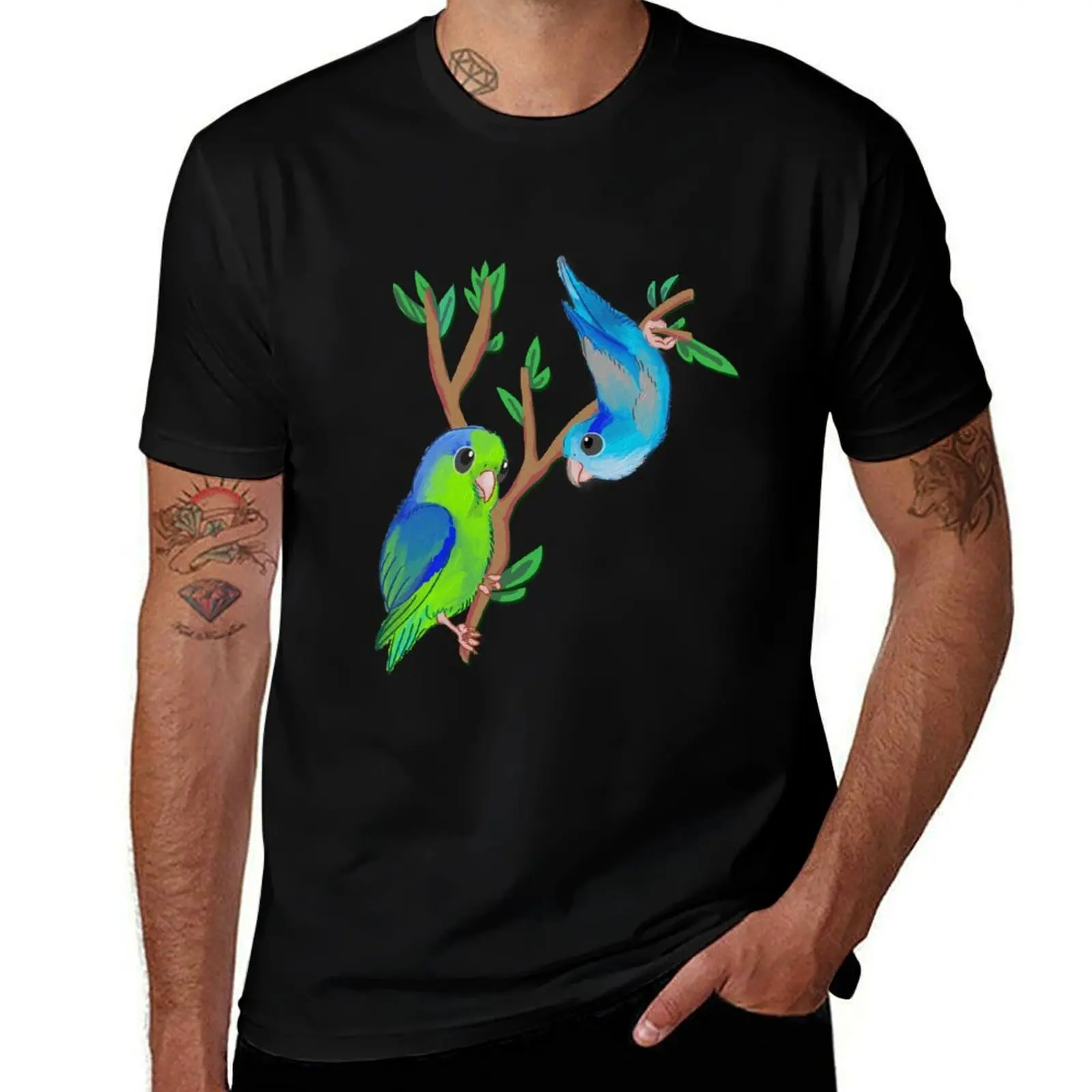 

Pacific parrotlets T-Shirt Breathable Basic Cotton T-Shirt