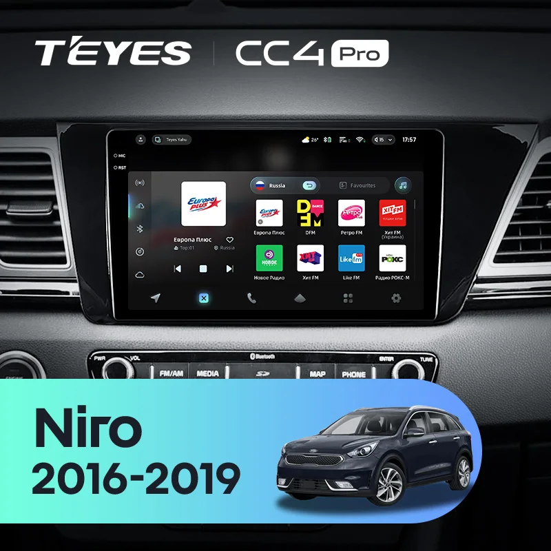 TEYES CC4 PRO For Kia Niro DE 2016 - 2019 CarPlay Radio Multimedia Stereo Car play Android Auto 2DIN Autoradio