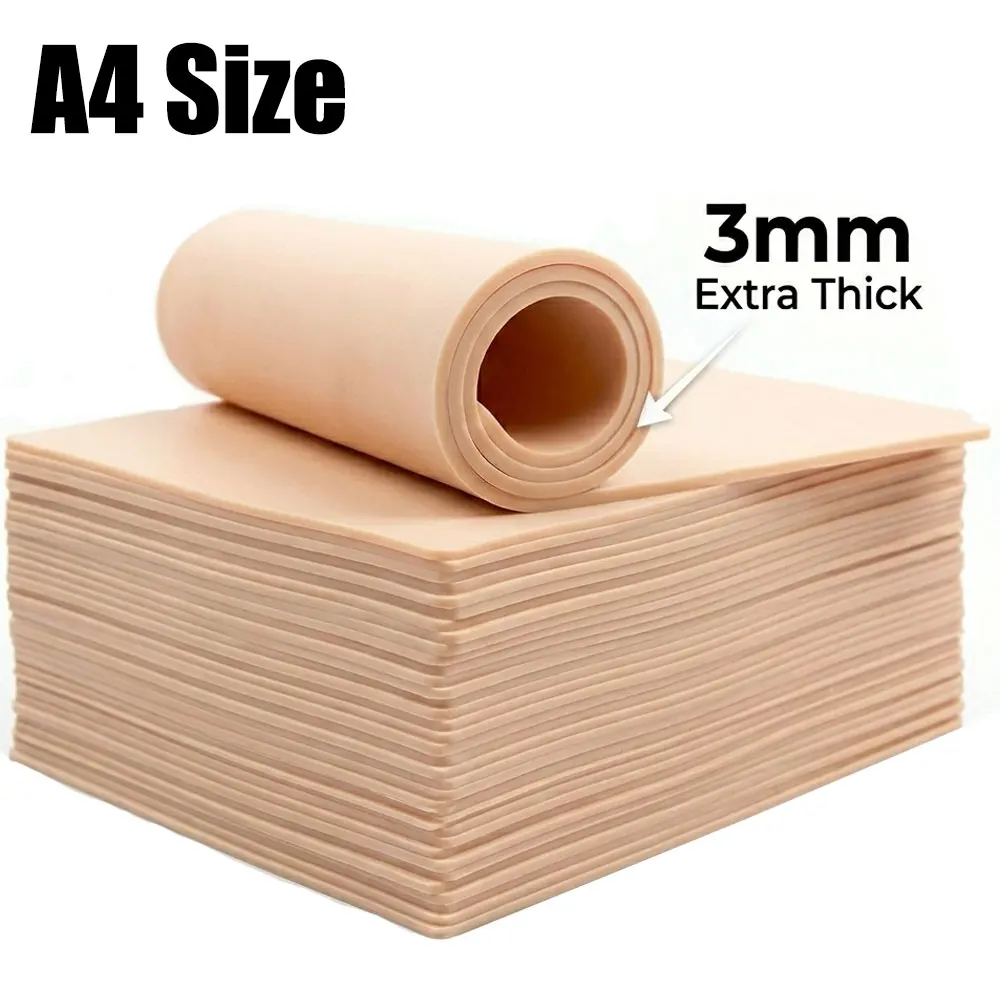 

Tattoo Practice Skin 3mm Thick Silicone A4 Size Double Sided Permanent Makeup Training Fake Skin PMU Tattoo Supplies Accessory