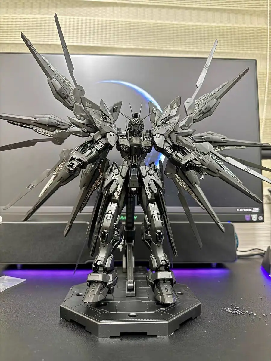 PIANXIN Model MG 1/100 MGEX Strike Freedom Assembly Model Kit Midnight Coating Action Figure Plastic Model Toys Custom