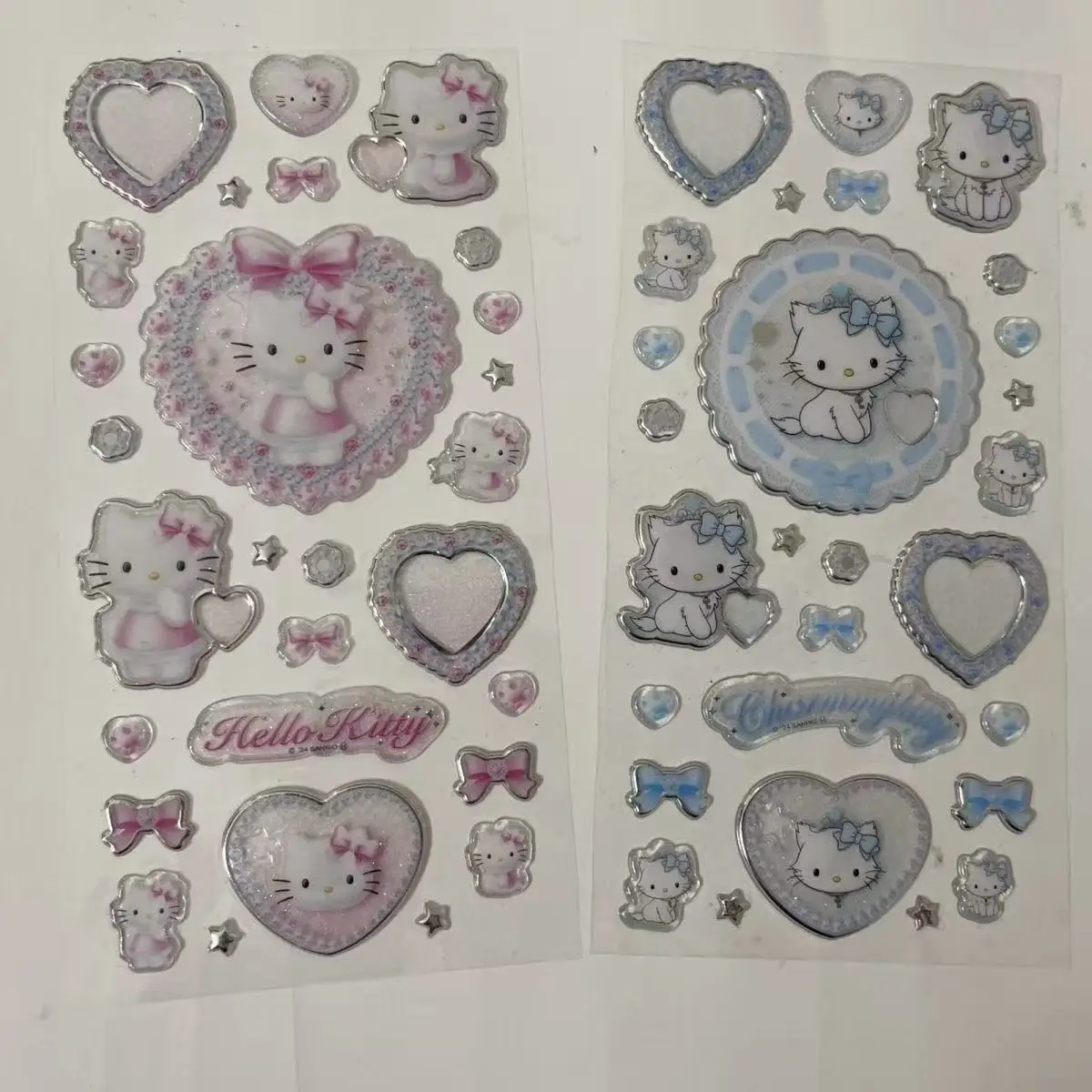 جديد سانريو Usahana ثلاثية الأبعاد ملصقات كريستال الكرتون مرحبا كيتي البيانو جراب هاتف الديكور DIY بها بنفسك المواد اليدوية فتاة اللعب